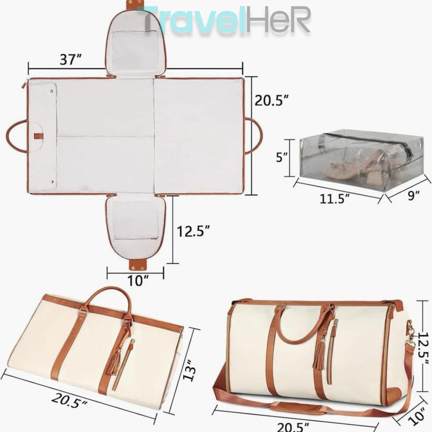 TravelHer™ - Foldable Clothing Bag - Store Everything You Need!